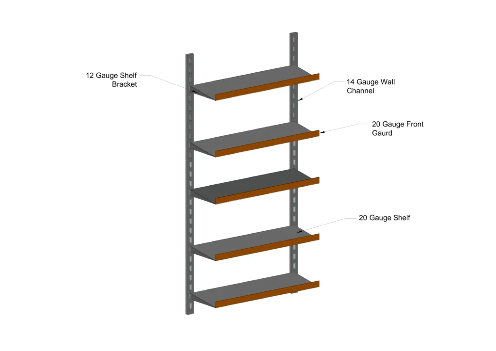 retail display racks for shop, wall channel rack